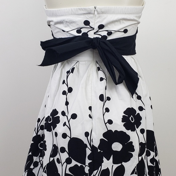 Speechless Dress size 5 White Black Floral Empire - Picture 6 of 7